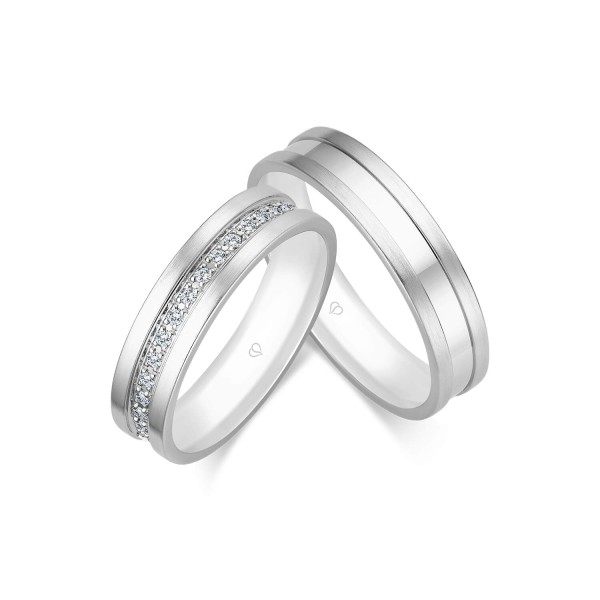 Trauringe Weißgold