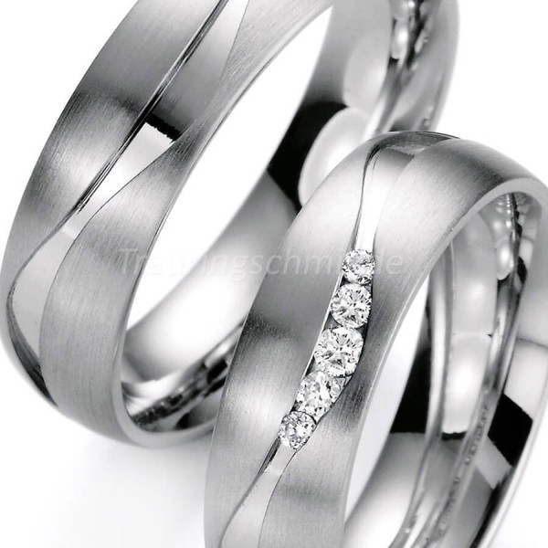 Trauringe Weißgold