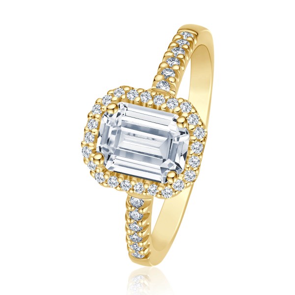 Verlobungsring Inspiring Emerald Cut
