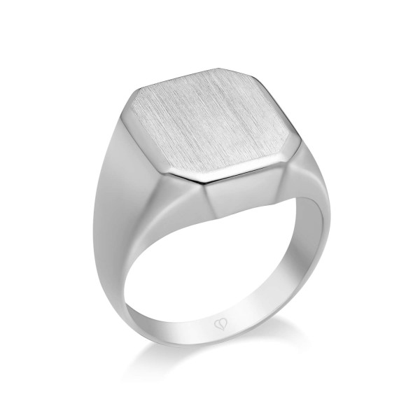 Siegelring Achteck 13x10,5mm