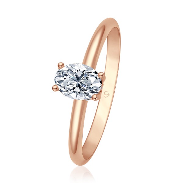 Verlobungsring Becoming Oval